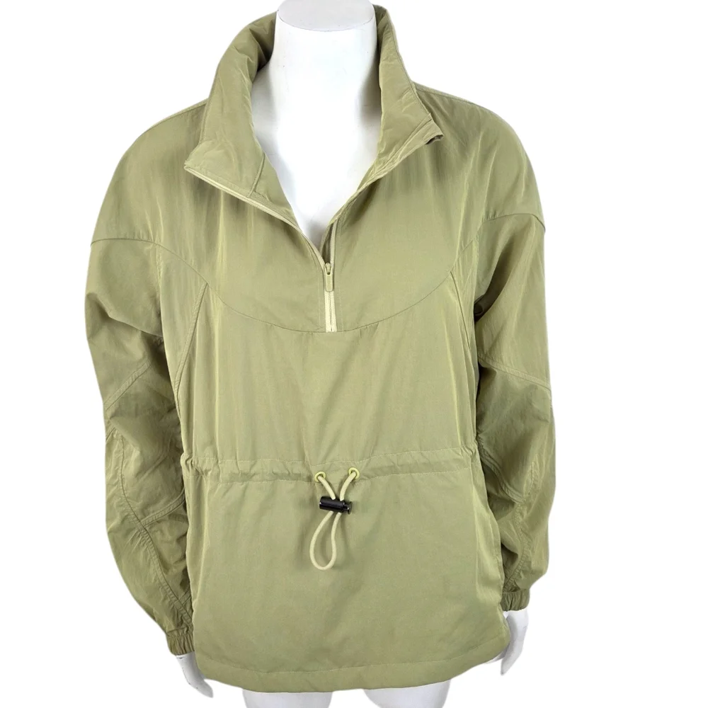Lululemon Evergreen Anorak Packable Jacket Pullover Womens 8 Green Windbreaker - Picture 2 of 16
